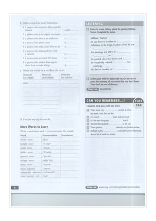 New english intermediate   workbook