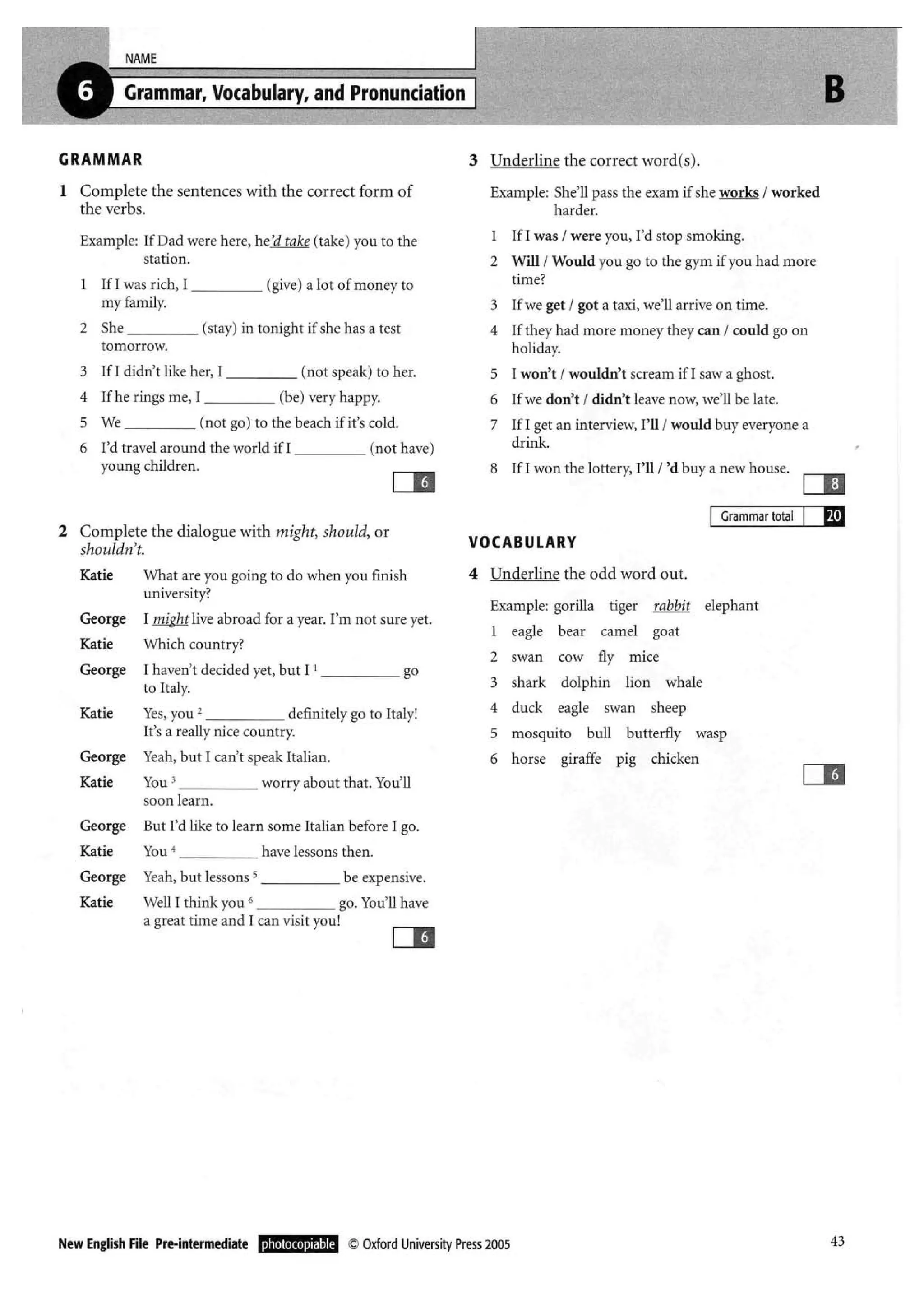 New english file_preintermediate_test_booklet