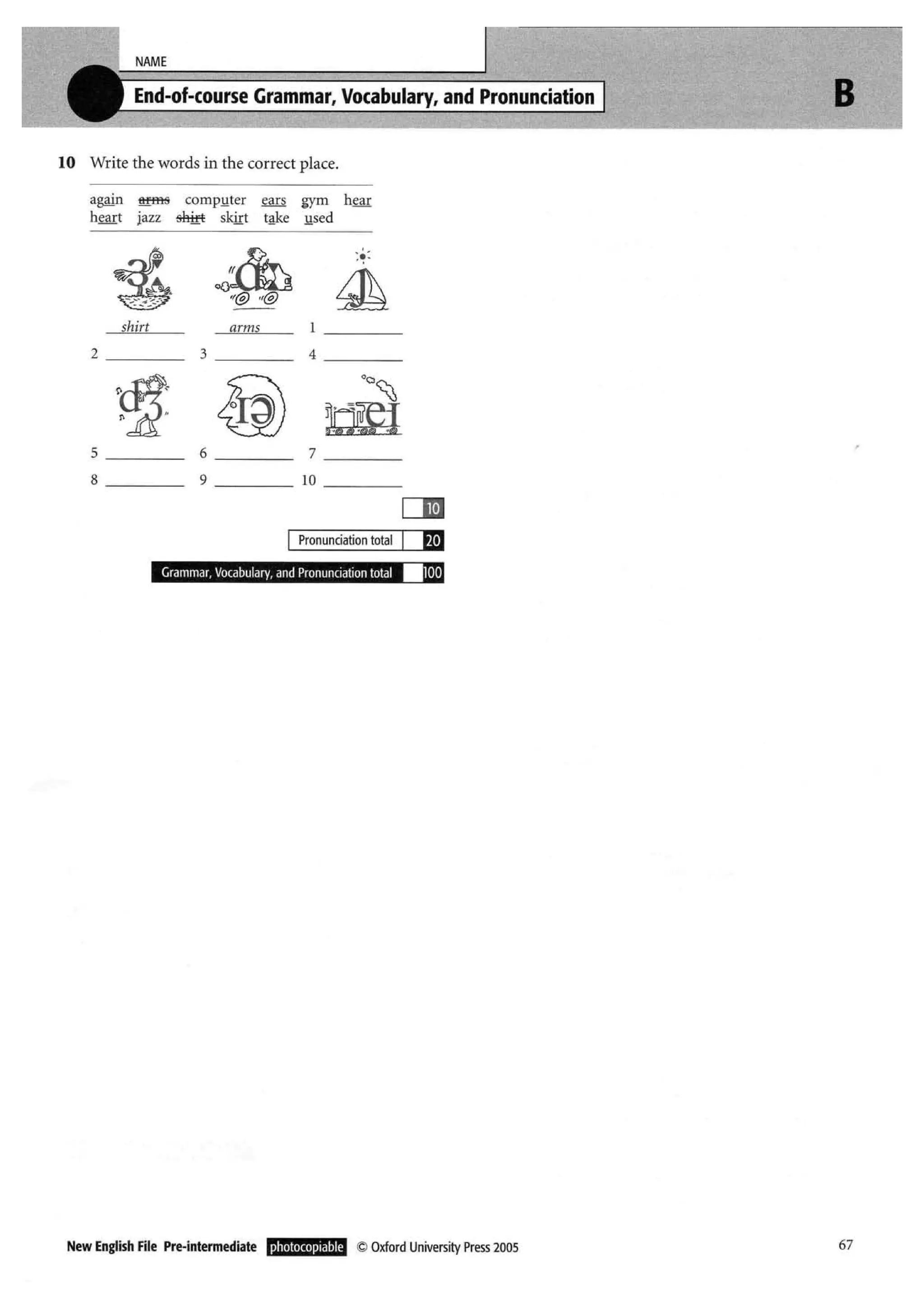 New english file_preintermediate_test_booklet