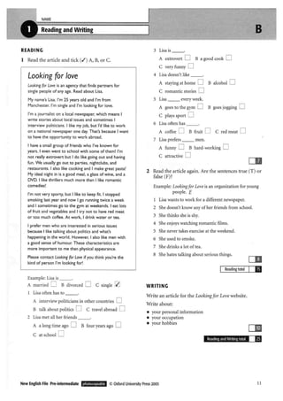 New english file_preintermediate_test_booklet