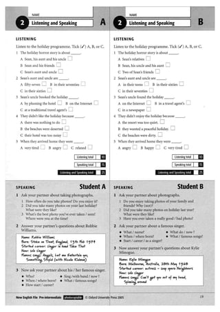 New english file_preintermediate_test_booklet
