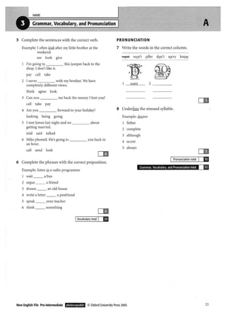 New english file_preintermediate_test_booklet