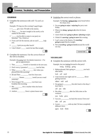 New english file_preintermediate_test_booklet