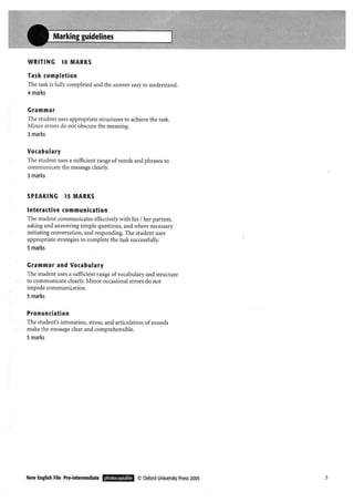 New english file_preintermediate_test_booklet