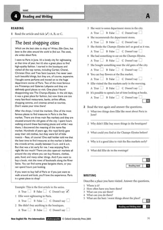 New english file_preintermediate_test_booklet