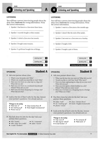 New english file_preintermediate_test_booklet