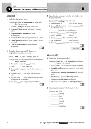 New english file_preintermediate_test_booklet