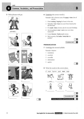 New english file_preintermediate_test_booklet