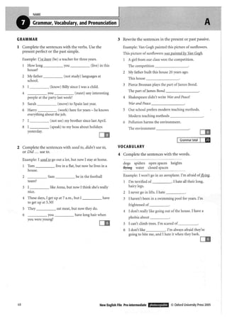 New english file_preintermediate_test_booklet