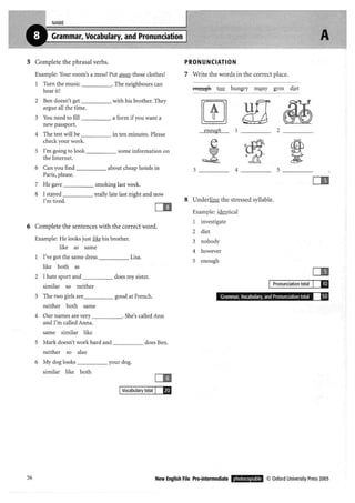 New english file_preintermediate_test_booklet