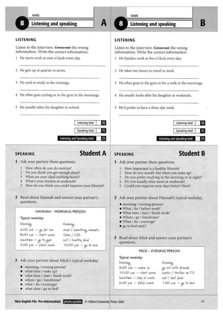 New english file_preintermediate_test_booklet
