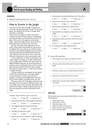 New english file_preintermediate_test_booklet