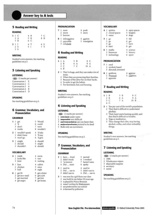 New english file_preintermediate_test_booklet