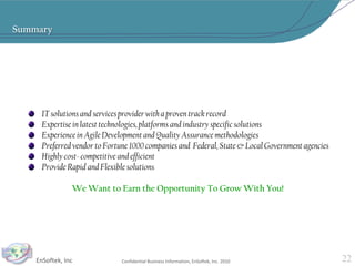 Consistently meet established deadlines and dates of deliveryBusiness Relations :Rating: 5 – Outstanding