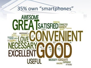 35% own “smartphones” 