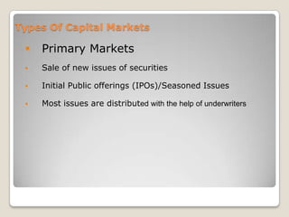 Security market indices