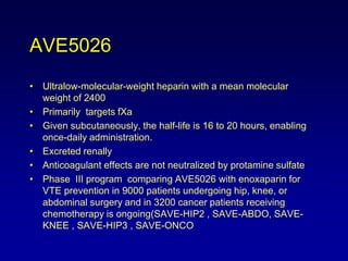 Furthers generation of thrombin