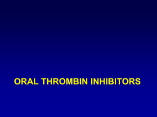 Limitations of Existing Parenteral AnticoagulantsThe  need for daily subcutaneous injection limits the long-term use of LMWH or fondaparinux. Potential for accumulation in patients with renal impairmentThe  lack of an antidoteRisk  of catheter thrombosis when these agents are used as the sole anticoagulant in patients undergoing PCI 
