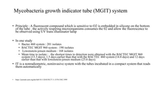 Mgit Phenotypic Testing Newer Diagnostic Modality in Tuberculosis.pptx