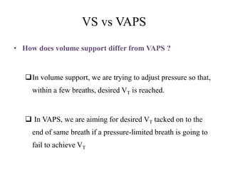 Vaps Raps Newer modes of ventilation | PPTX