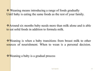 infant foods, weaning foods, malted foods, and malted milk foods | PPTX