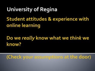 University of Regina 
 
