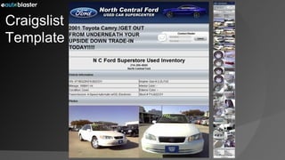 Craigslist Template 