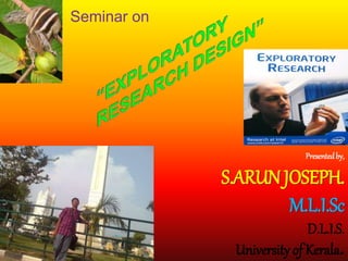 Seminar on 
Presented by, 
S.ARUN JOSEPH. 
M.L.I.Sc 
D.L.I.S. 
University of Kerala. 
 