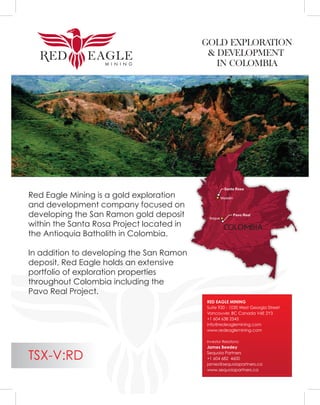 Red Eagle Mining (TSX.V-RD) - Fact Sheet
