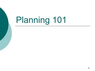 Planning 101 