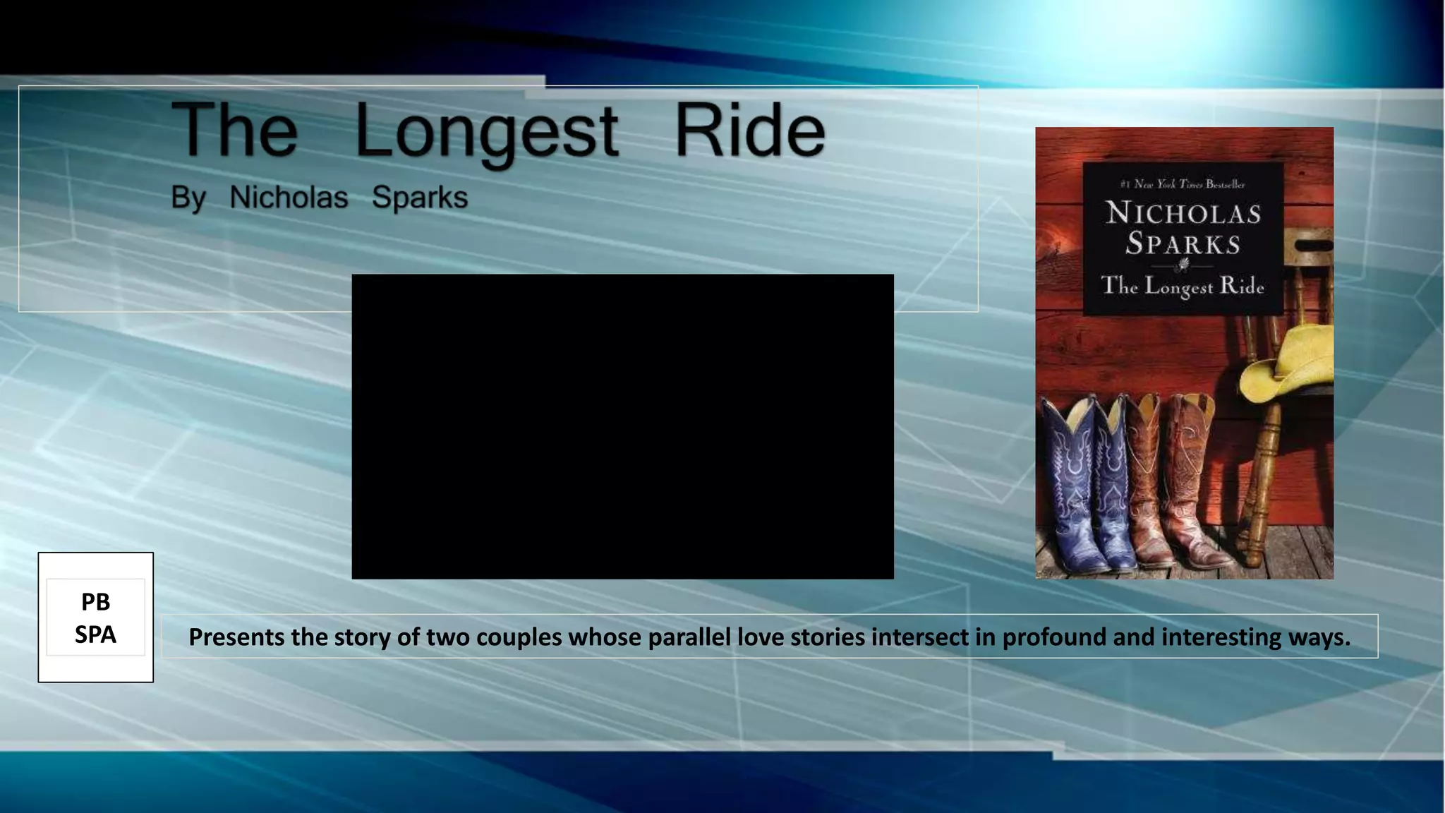 Presents the story of two couples whose parallel love stories intersect in profound and interesting ways.
PB
SPA
 