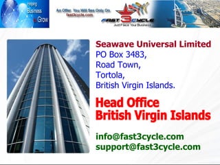 Head Office British Virgin Islands Seawave Universal Limited PO Box 3483, Road Town, Tortola, British Virgin Islands. [email_address] [email_address] 