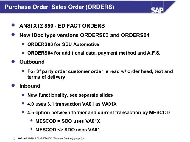 edi edi 850 format