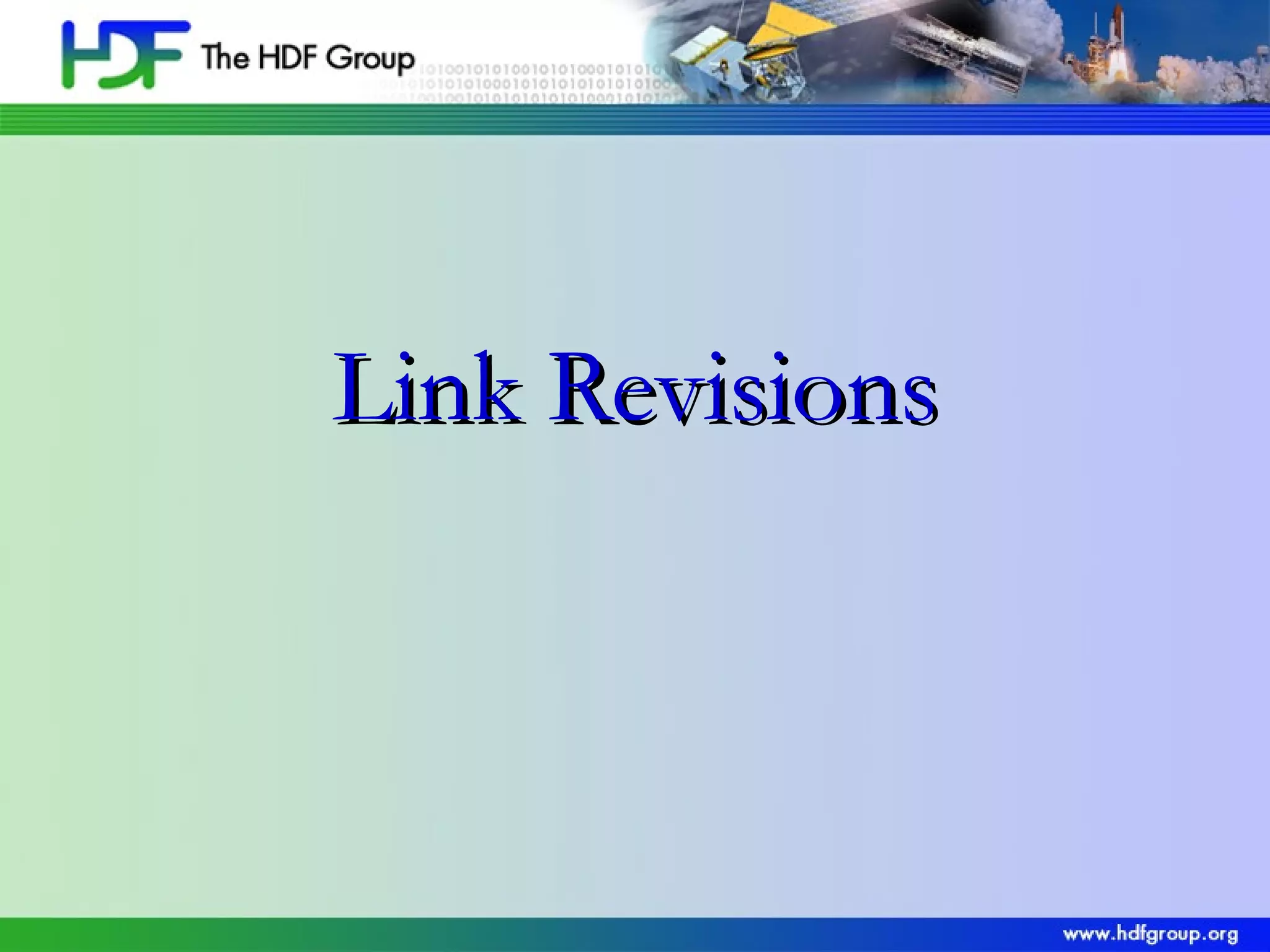 Link Revisions

 