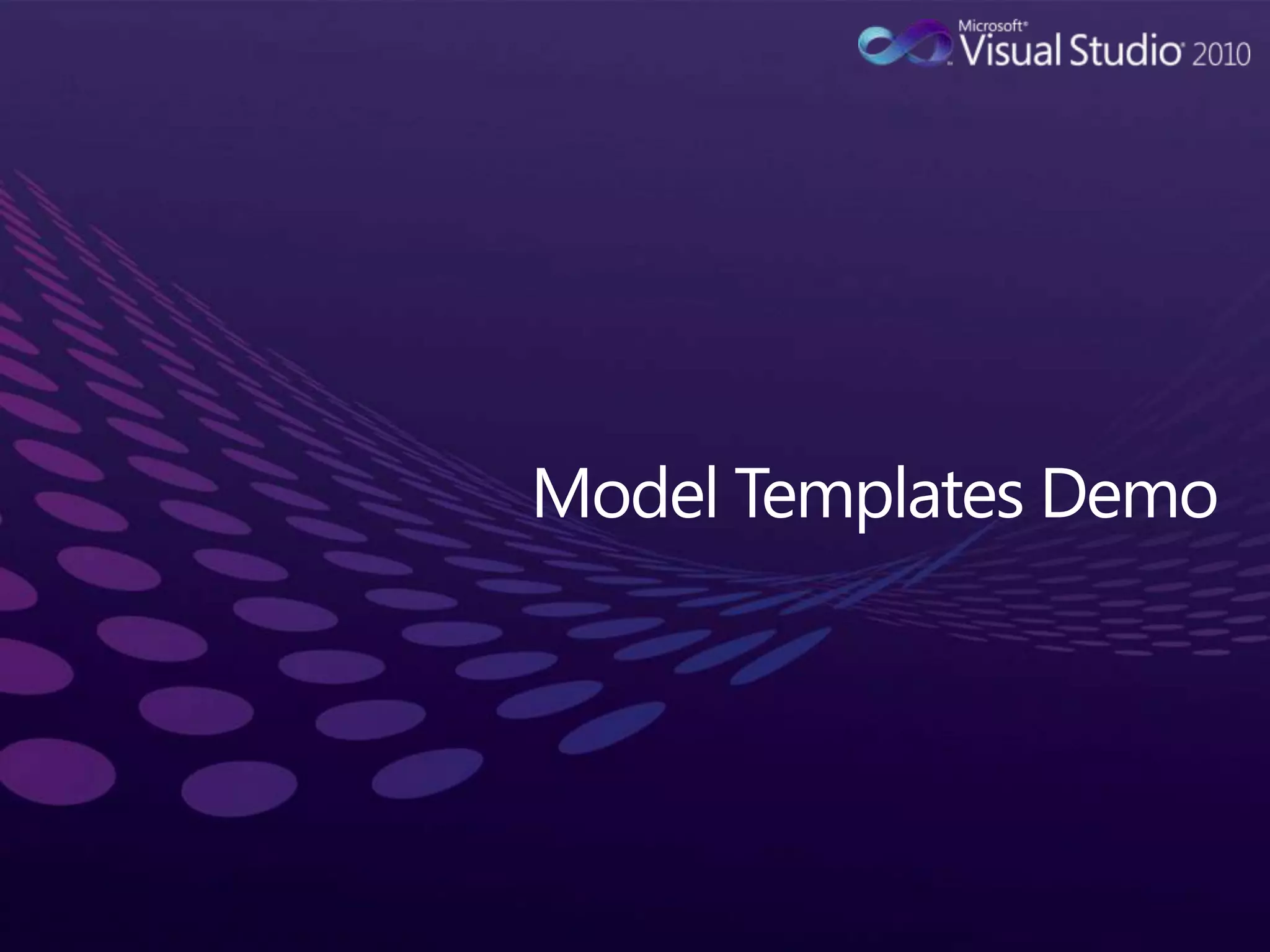 Model Templates Demo