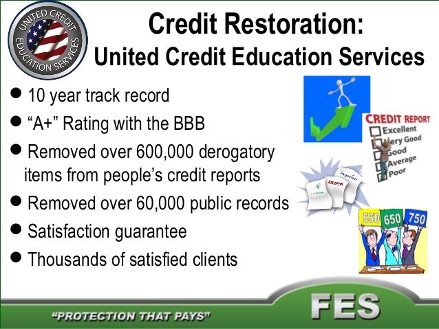 New Fes Credit Restoration Overview 042013