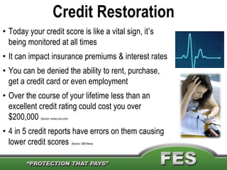 FES Corporate_Overview. Less Than Perfect Credit Or Excessive Debt?