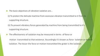 Isolated Force vibration isolation | PPTX