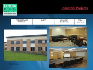 Main Building
Conference
Director Room
PROJECT NAME
MULTIFLEX
CLIENT LOCATION
Sec-62 Noida
AREA
21,000 Sq. Ft.
 