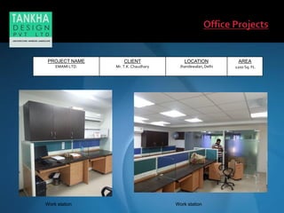 PROJECT NAME
EMAMI LTD.
CLIENT
Mr. T.K. Chaudhary
LOCATION
Jhandewalan,Delhi
AREA
1200 Sq. Ft.
Work station Work station
 