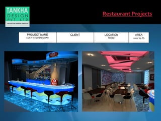 PROJECT NAME
EDENKITCHEN & BAR
CLIENT LOCATION
Noida
AREA
2000 Sq. Ft.
 
