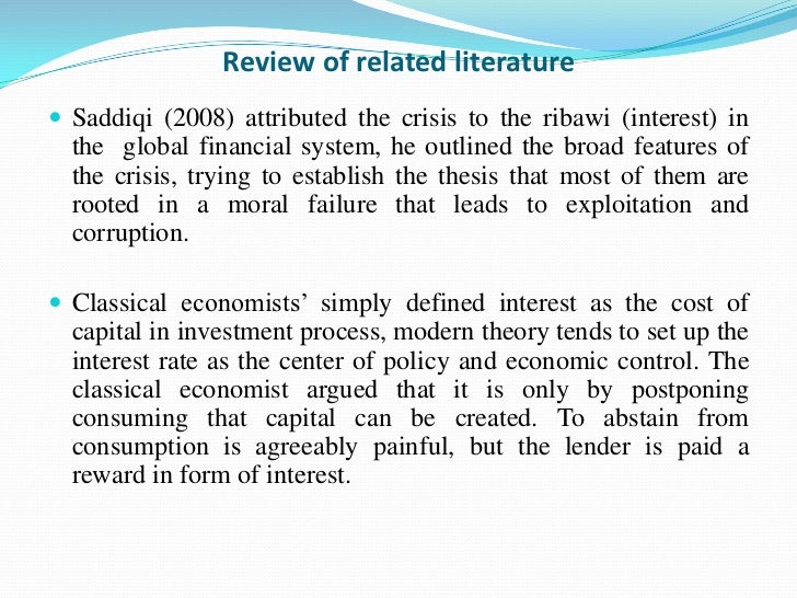 Literature review on global economic crisis