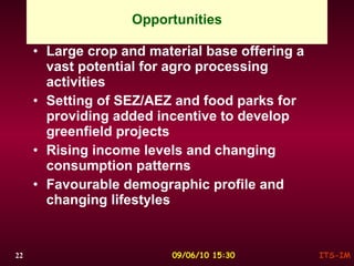 food processing industry in india by yogesh mishra | PPT
