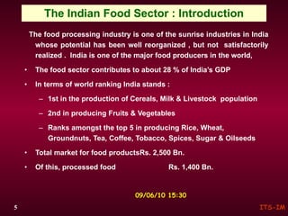 food processing industry in india by yogesh mishra | PPT