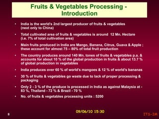 food processing industry in india by yogesh mishra | PPT