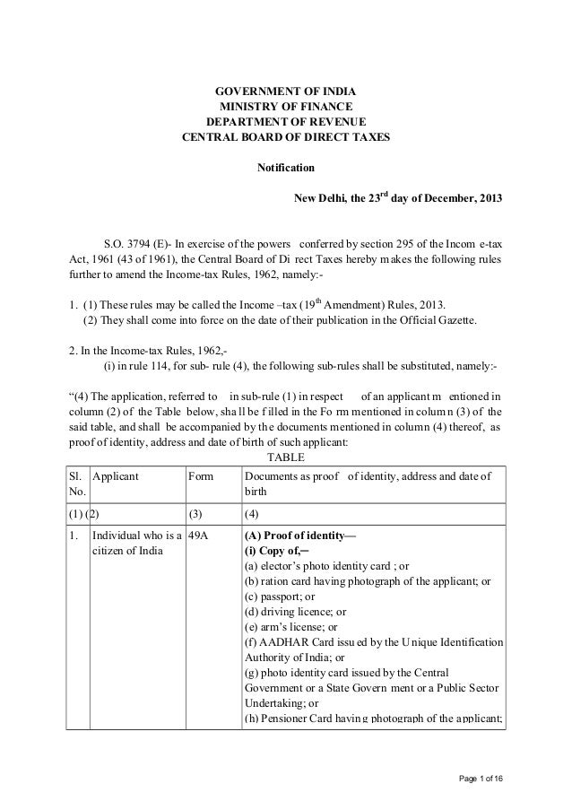 New form 49 a and form 49aa