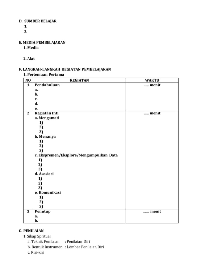New format rpp | PDF