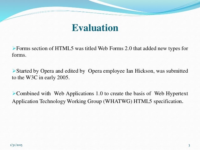 new form element in html5 w3c form