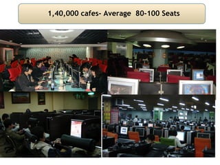 1,40,000 cafes- Average  80-100 Seats 1,40,000 cafes- Average  80-100 Seats 