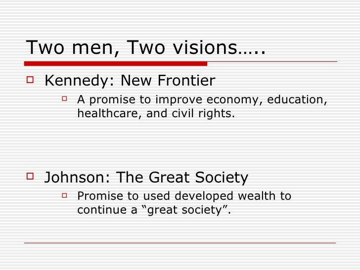 New Frontier Vs Great Society Chart